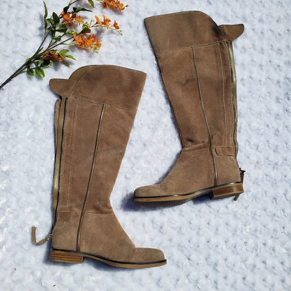 Franco Sarto size 6.5 tan riding boot